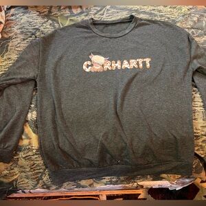 Grey carhartt long sleeve shirt